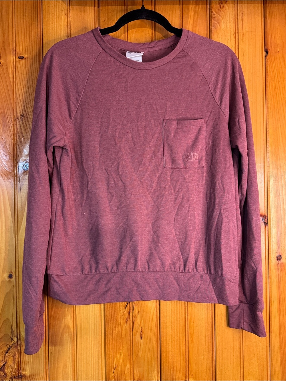 The North Face Mauve Crewneck Sweatshirt with Chest Pocket